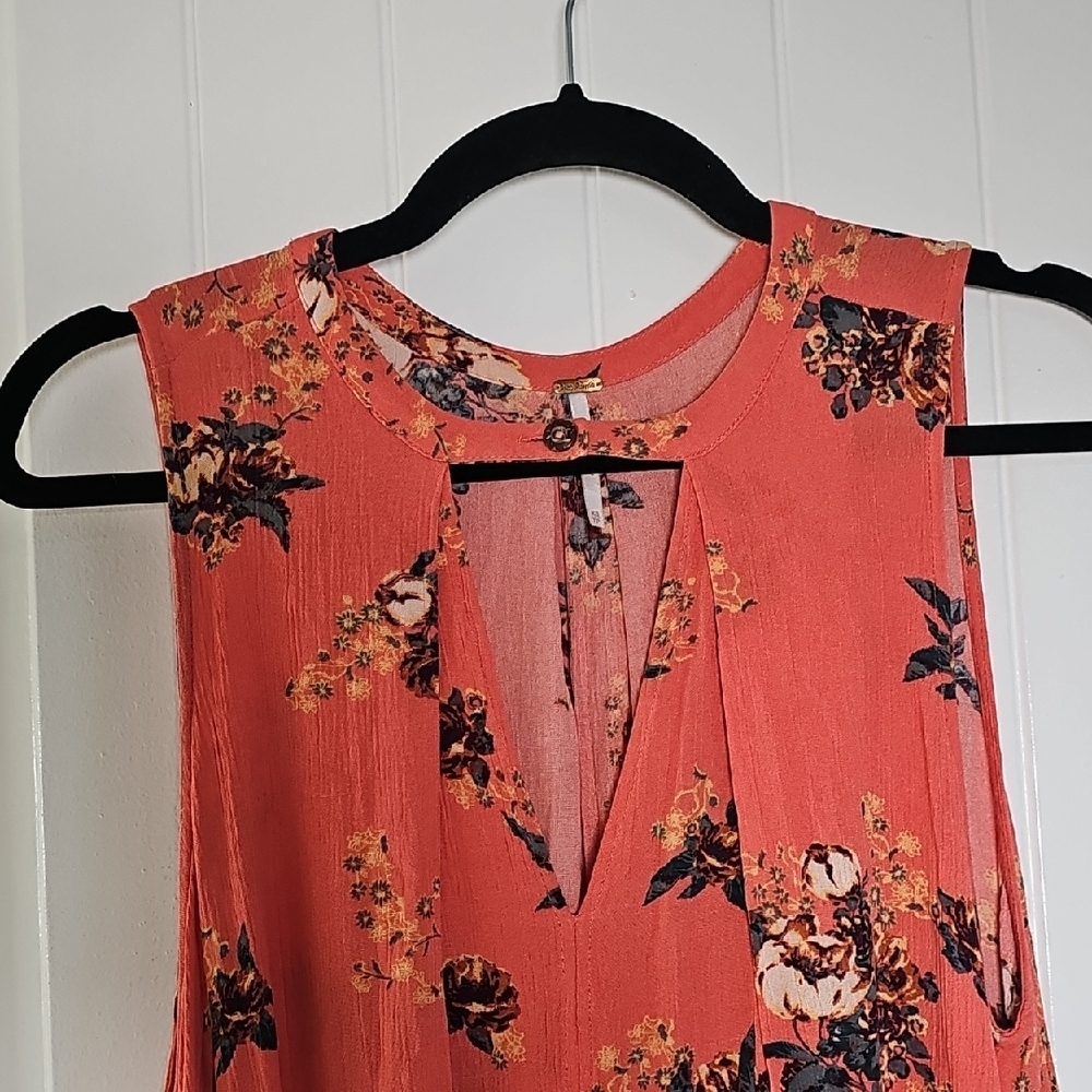 Free People XS Floral Boho Mini Dress - Picture 3 of 13